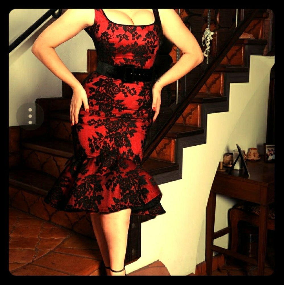 Pinup girl clothing.  Folly FLAIR dress